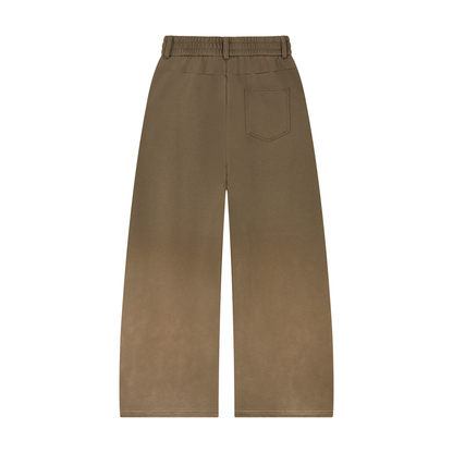 Unisex Sunfade Paneled Barrel Leg Sweatpants/MayorRosa