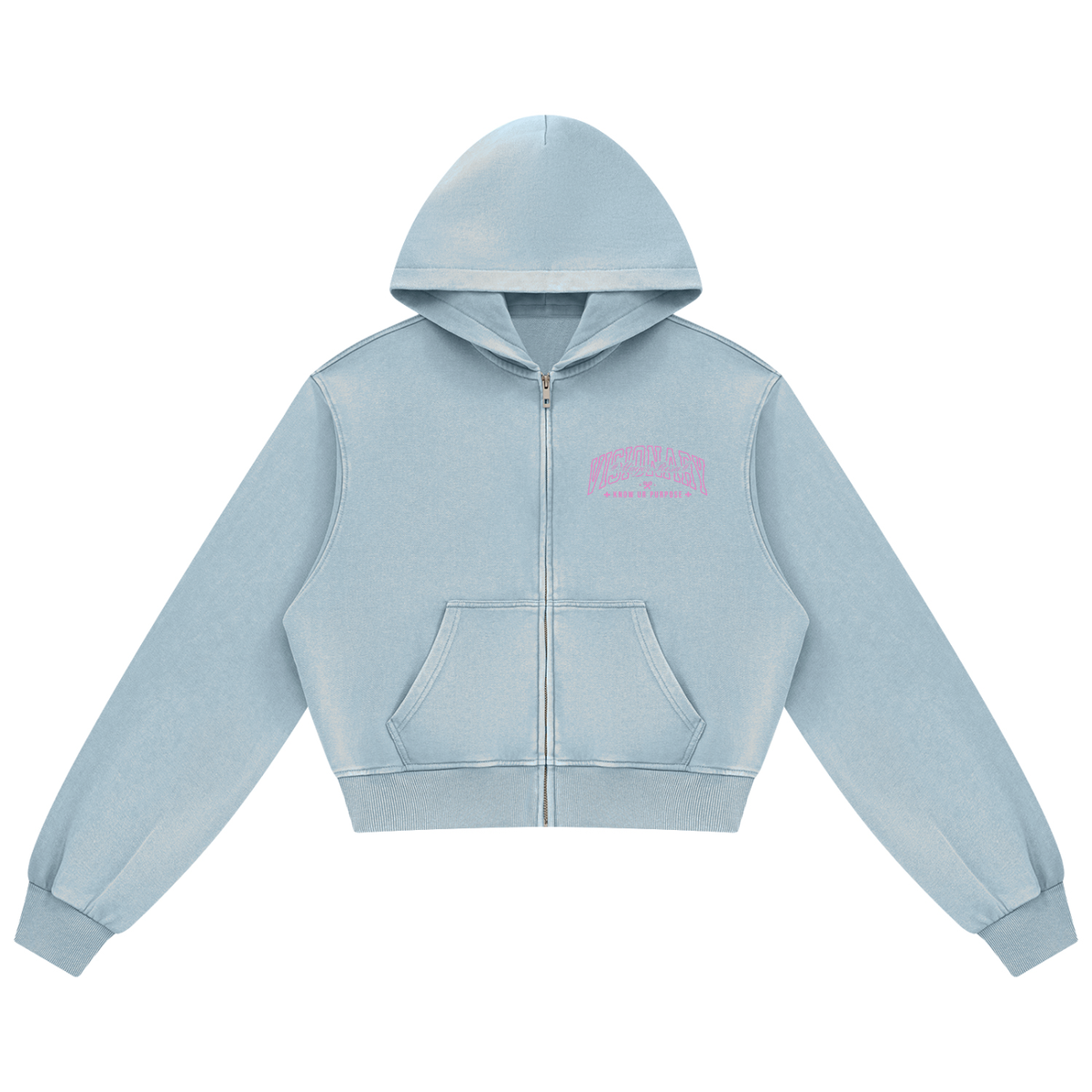 Women's Mineral Wash Full Zip Hoodie/MayorRosa