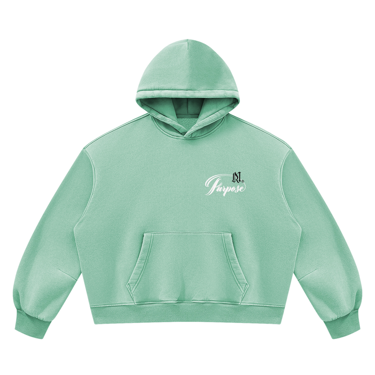 Unisex Vintage Wash Boxy Fleece Hoodie/MayorRosa