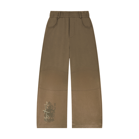 Unisex Sunfade Paneled Barrel Leg Sweatpants/MayorRosa