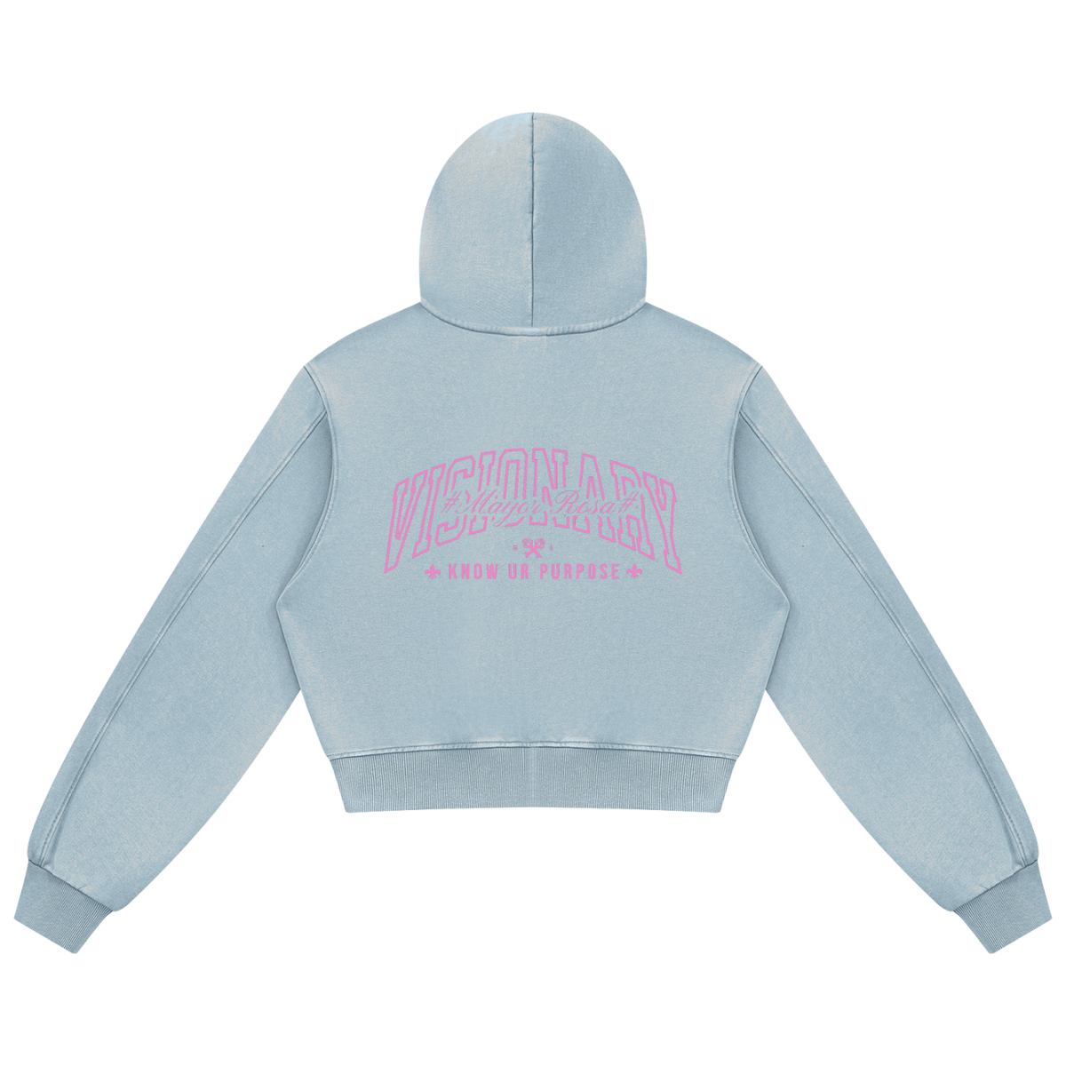 Women's Mineral Wash Full Zip Hoodie/MayorRosa