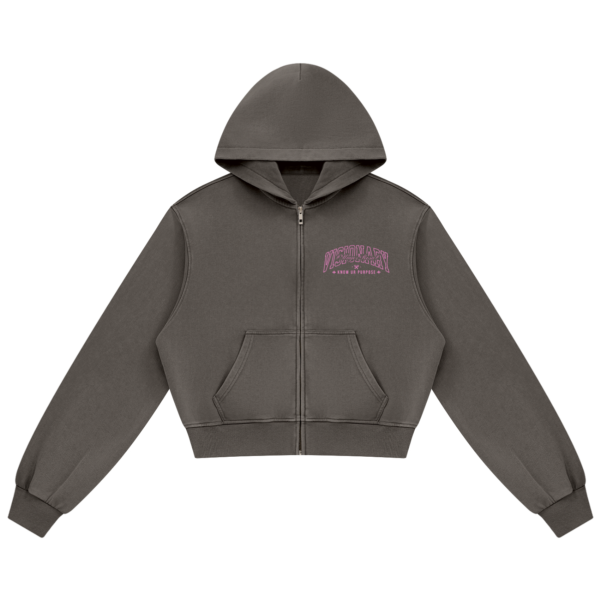 Women's Mineral Wash Full Zip Hoodie/MayorRosa