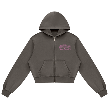 Women's Mineral Wash Full Zip Hoodie/MayorRosa