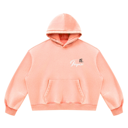 Unisex Vintage Wash Boxy Fleece Hoodie/MayorRosa