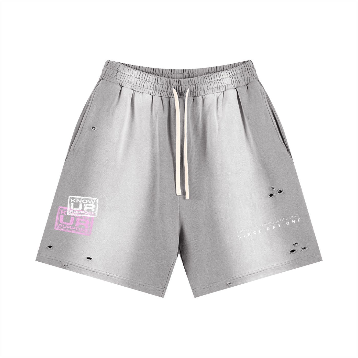 Sun Fade Distressed Shorts
