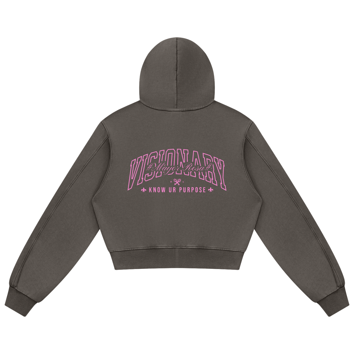 Women's Mineral Wash Full Zip Hoodie/MayorRosa
