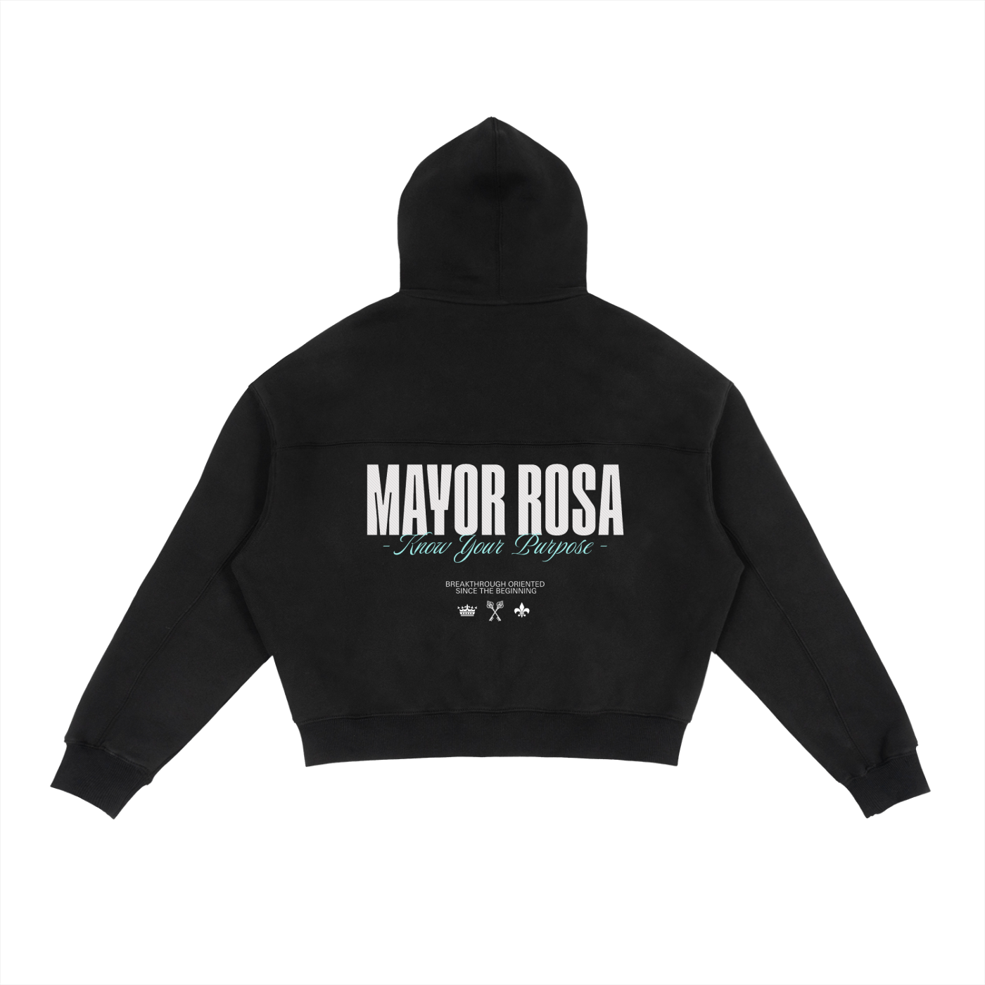mayorrosa,cotton,knowyourpurpose,brown,black,hoodie