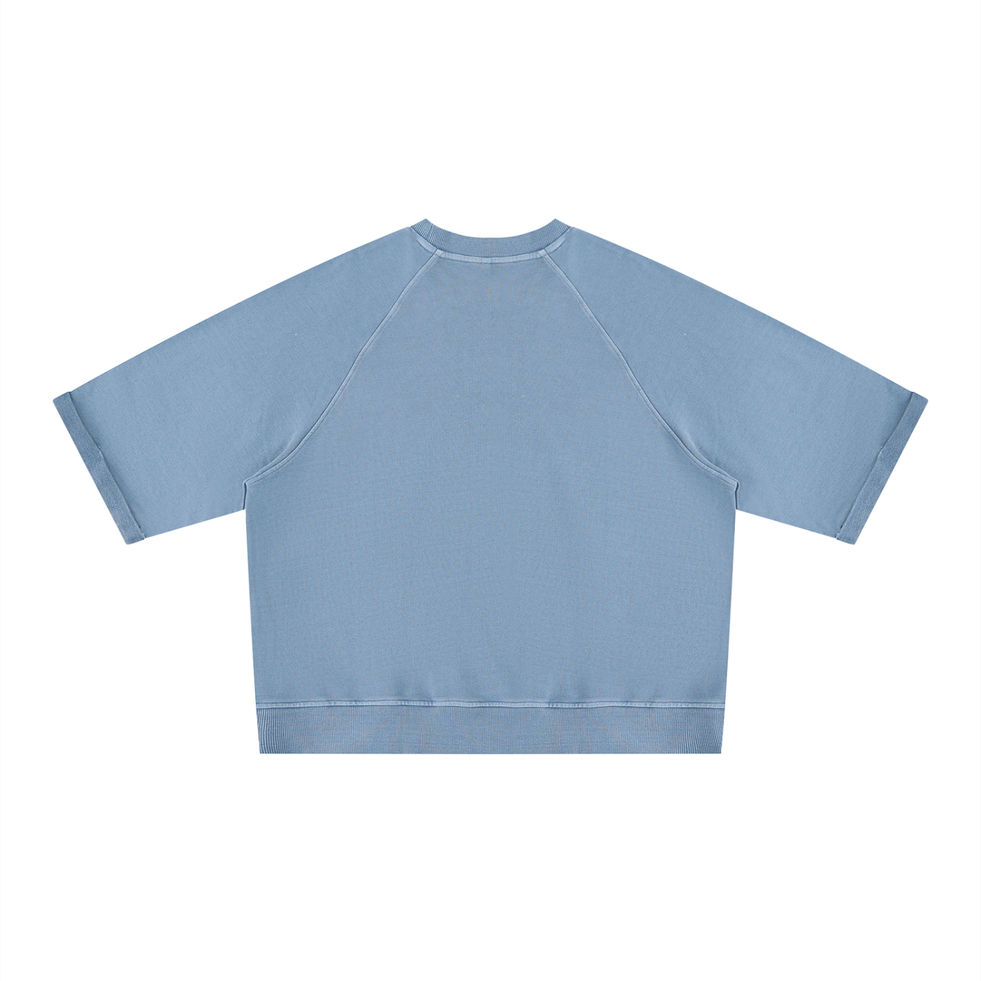 Unisex Vintage Wash Boxy Short Sleeve Sweatshirt/Mayor Rosa