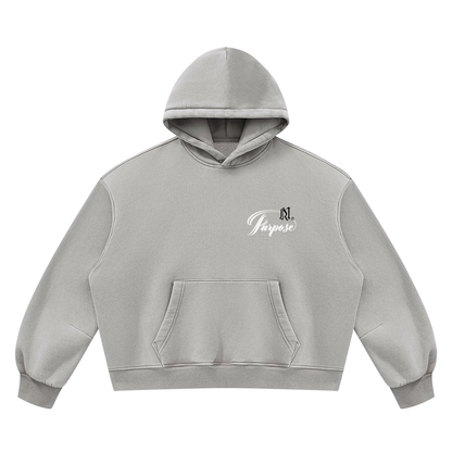 Unisex Vintage Wash Boxy Fleece Hoodie/MayorRosa