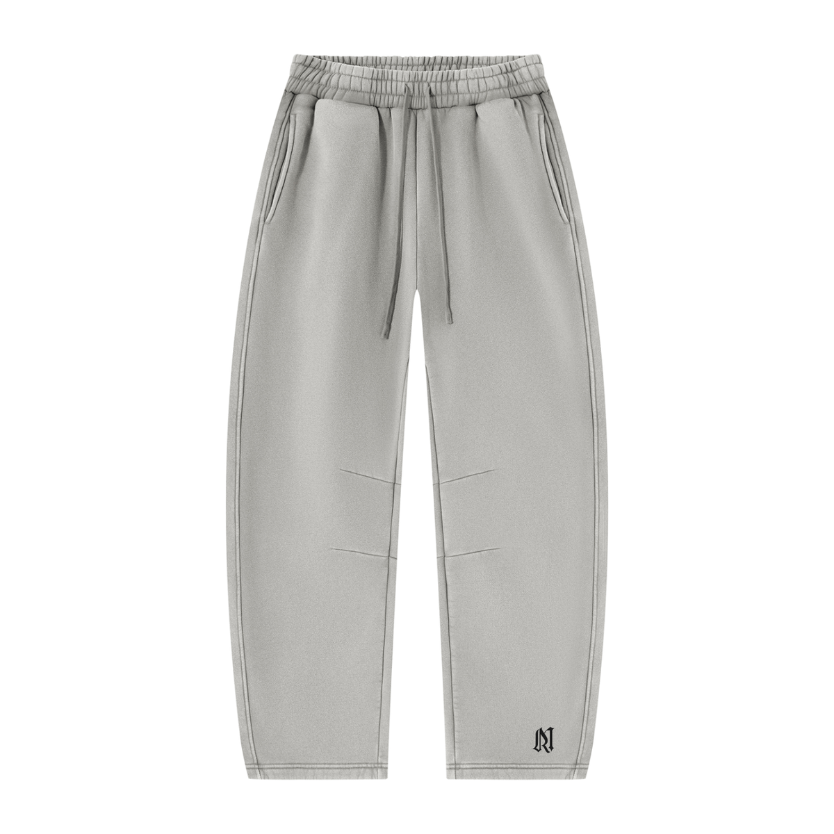 Unisex Vintage Wash Barrel Leg Fleece Sweatpants/MayorRosa