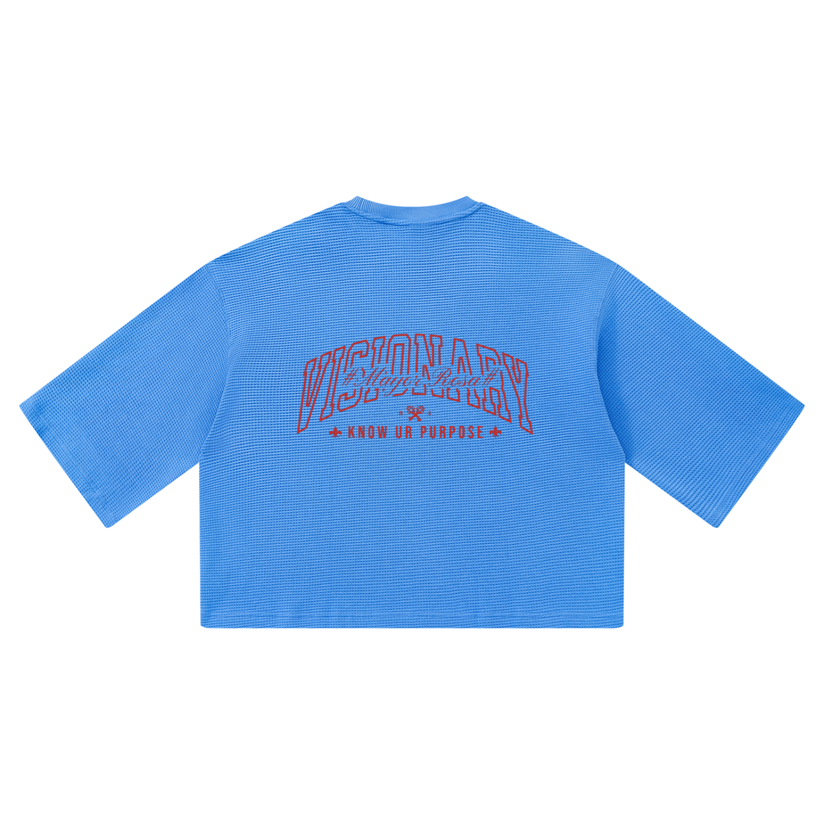 Unisex Waffle Boxy T-Shirt/Mayor Rosa