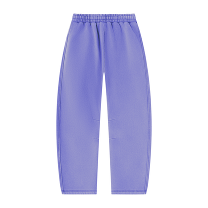 Unisex Vintage Wash Barrel Leg Fleece Sweatpants/MayorRosa