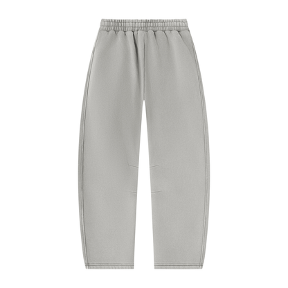 Unisex Vintage Wash Barrel Leg Fleece Sweatpants/MayorRosa