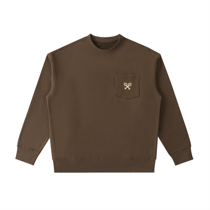 Heavyweight Patch Pocket Crewneck Sweatshirt