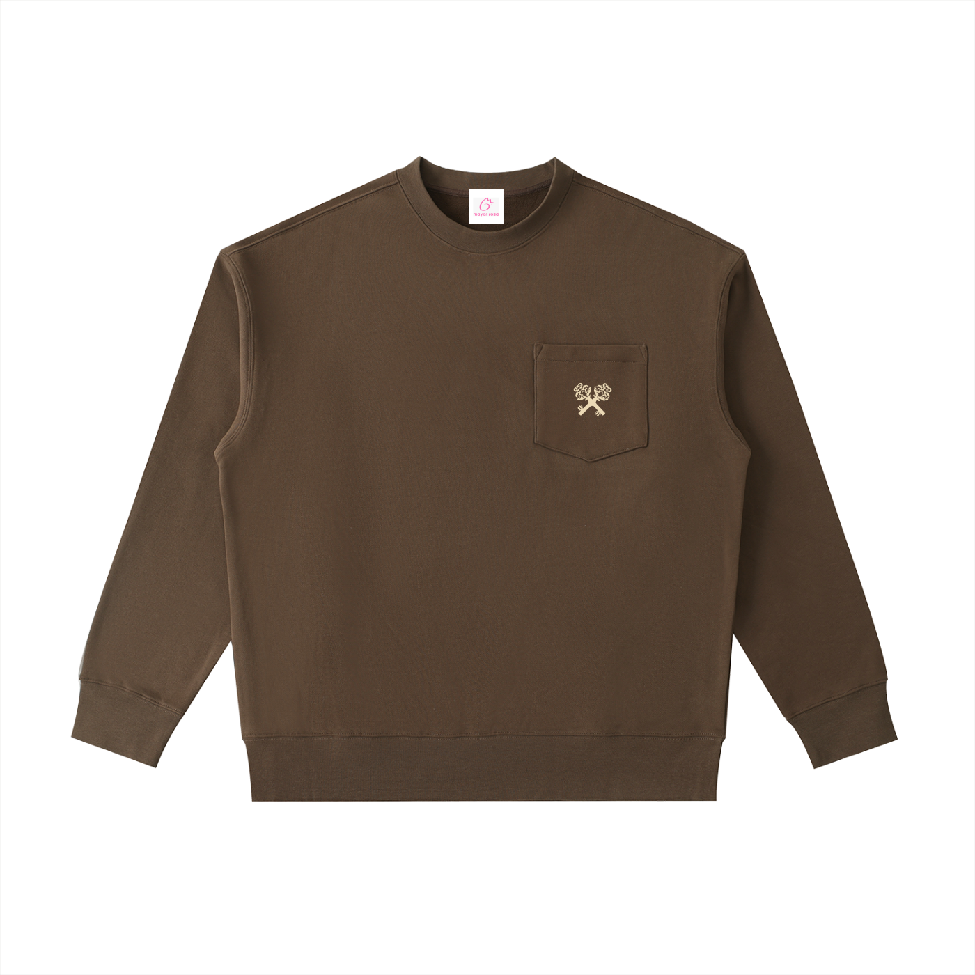 Heavyweight Patch Pocket Crewneck Sweatshirt