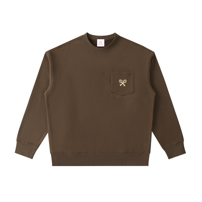 Heavyweight Patch Pocket Crewneck Sweatshirt