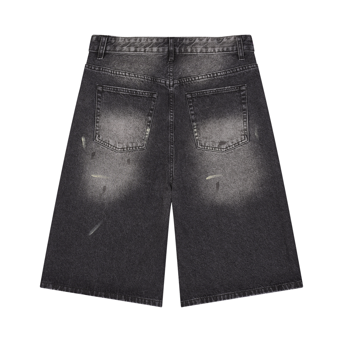 Men’s Vintage Wash Wide Leg Denim Shorts/Mayor Rosa