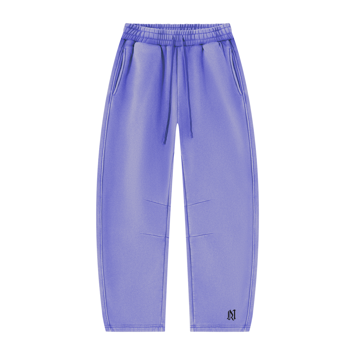 Unisex Vintage Wash Barrel Leg Fleece Sweatpants/MayorRosa
