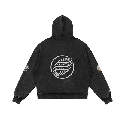 EVERY INCH - Football Zip-Hoodie/MayorRosa
