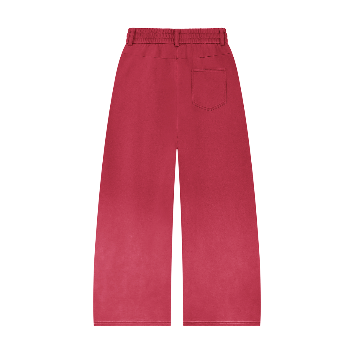 Unisex Sunfade Paneled Barrel Leg Sweatpants
