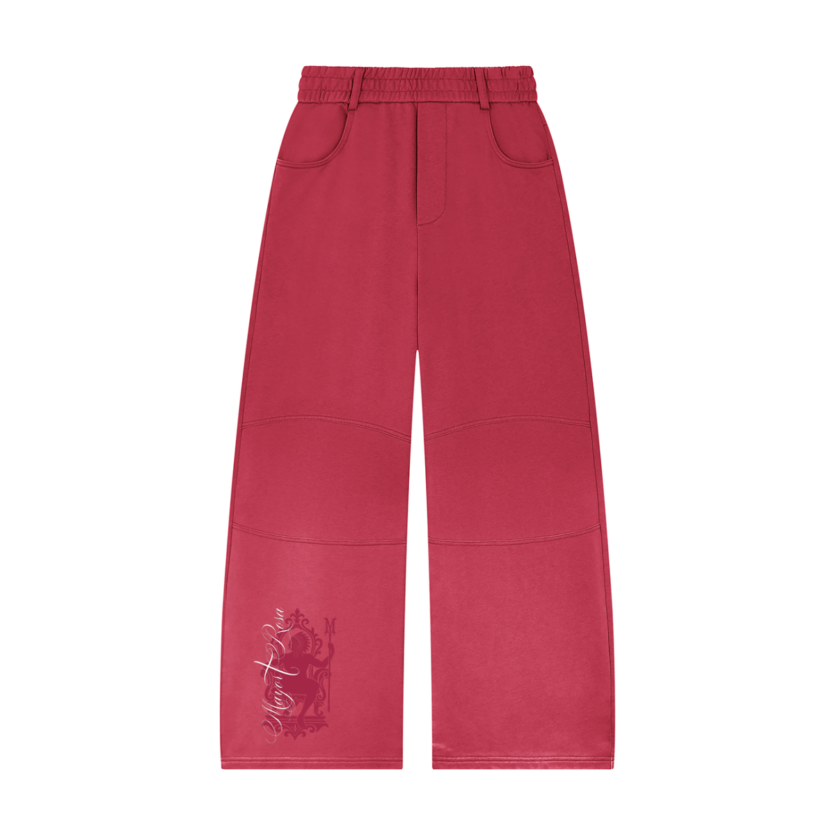Unisex Sunfade Paneled Barrel Leg Sweatpants