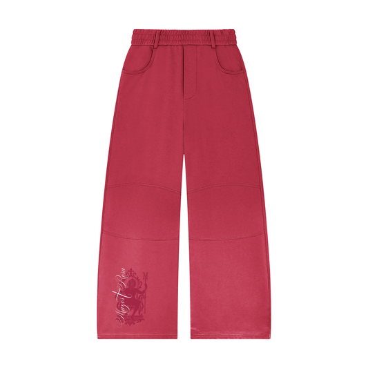 Unisex Sunfade Paneled Barrel Leg Sweatpants