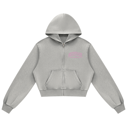 Women's Mineral Wash Full Zip Hoodie/MayorRosa