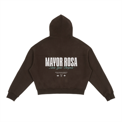 mayorrosa,cotton,knowyourpurpose,brown,black,hoodie