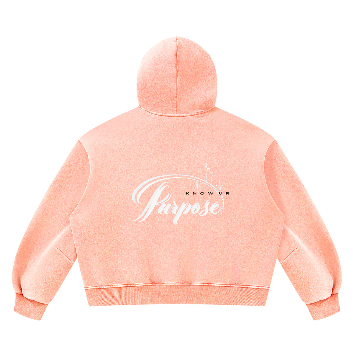 Unisex Vintage Wash Boxy Fleece Hoodie/MayorRosa