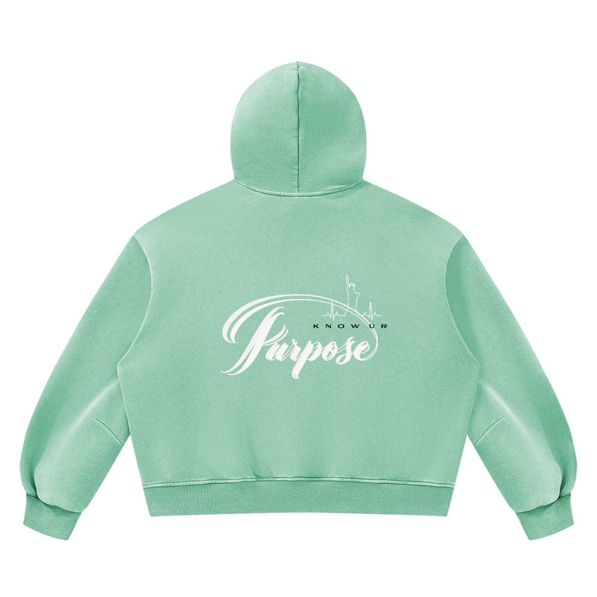 Unisex Vintage Wash Boxy Fleece Hoodie/MayorRosa