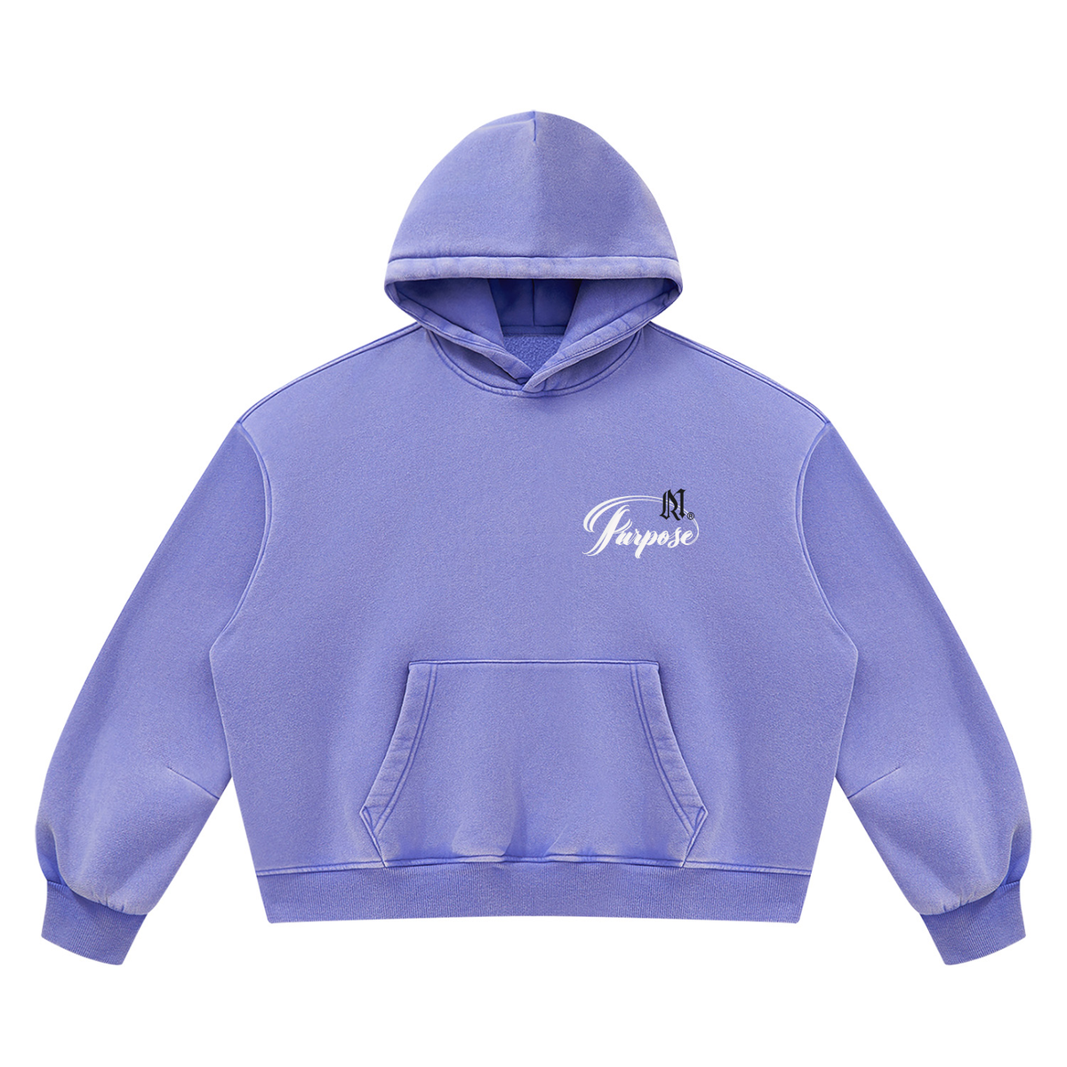 Unisex Vintage Wash Boxy Fleece Hoodie/MayorRosa