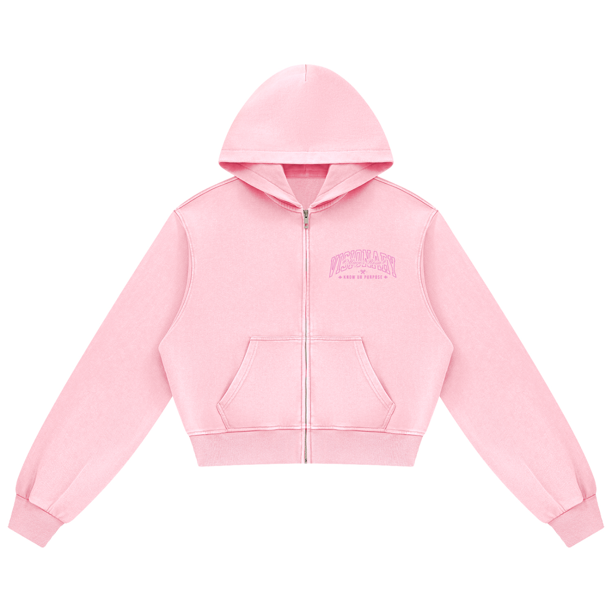 Women's Mineral Wash Full Zip Hoodie/MayorRosa
