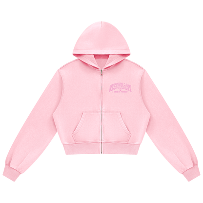 Women's Mineral Wash Full Zip Hoodie/MayorRosa