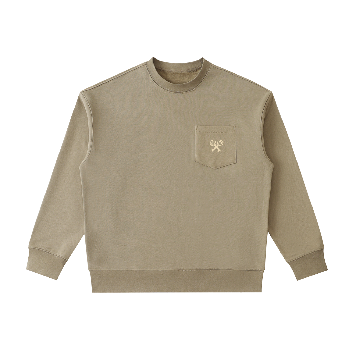 Heavyweight Patch Pocket Crewneck Sweatshirt
