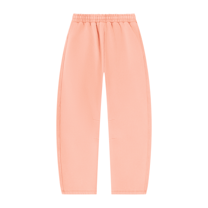Unisex Vintage Wash Barrel Leg Fleece Sweatpants/MayorRosa
