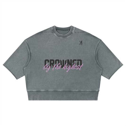 Unisex Mineral Wash Boxy Raw Edge T-Shirt