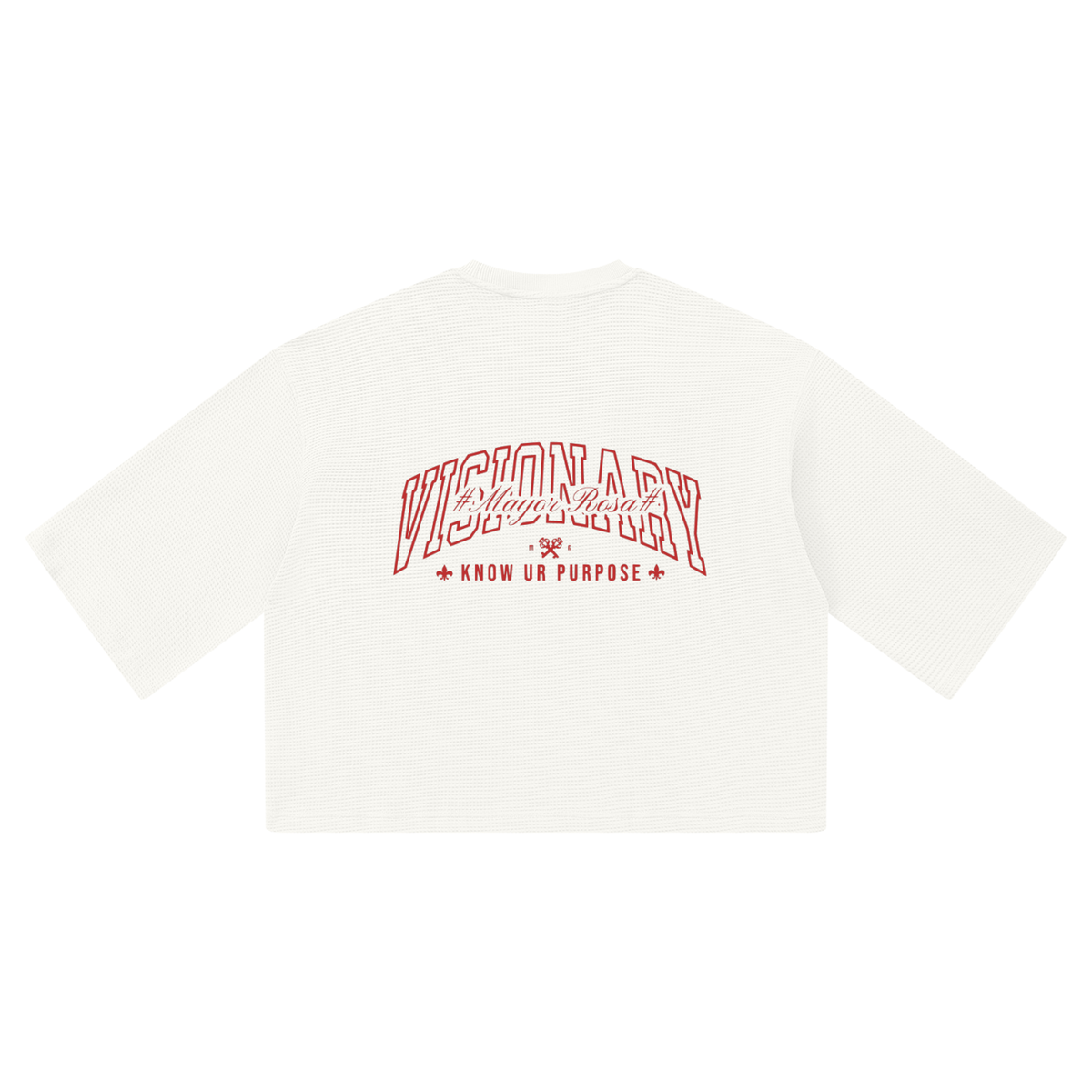 Unisex Waffle Boxy T-Shirt/Mayor Rosa