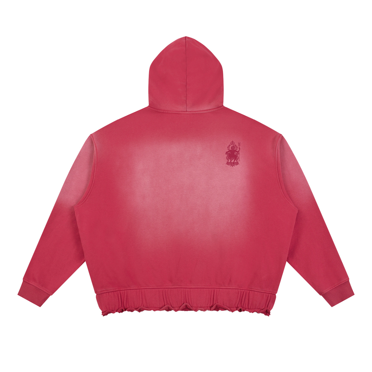 Unisex Sunfade Ripped Boxy Hoodie/MayorRosa