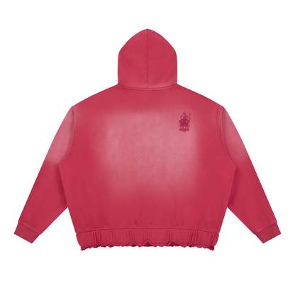 Unisex Sunfade Ripped Boxy Hoodie/MayorRosa