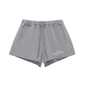Snow Washed Raw Edge Drawstring Shorts