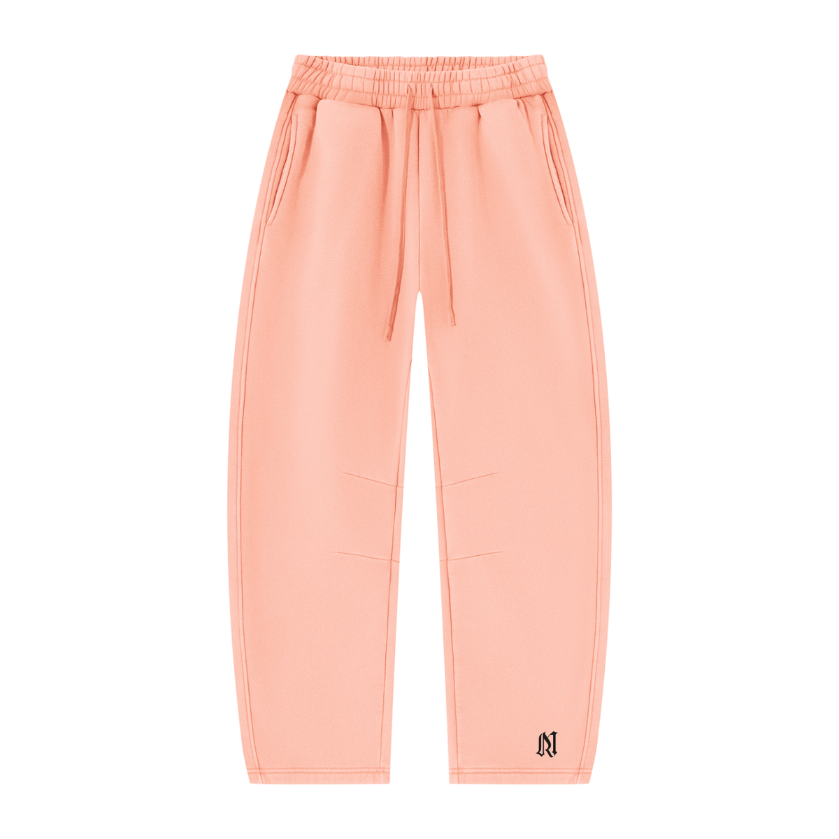 Unisex Vintage Wash Barrel Leg Fleece Sweatpants/MayorRosa