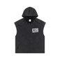 Snow Washed Boxy Hooded Tank Top
