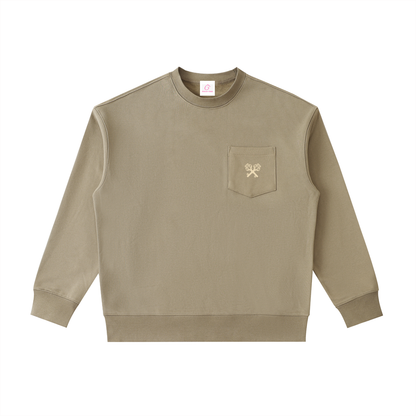 Heavyweight Patch Pocket Crewneck Sweatshirt