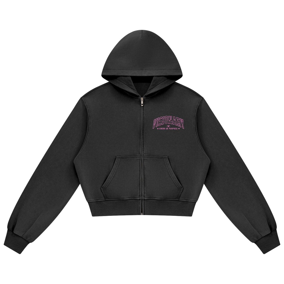 Women's Mineral Wash Full Zip Hoodie/MayorRosa