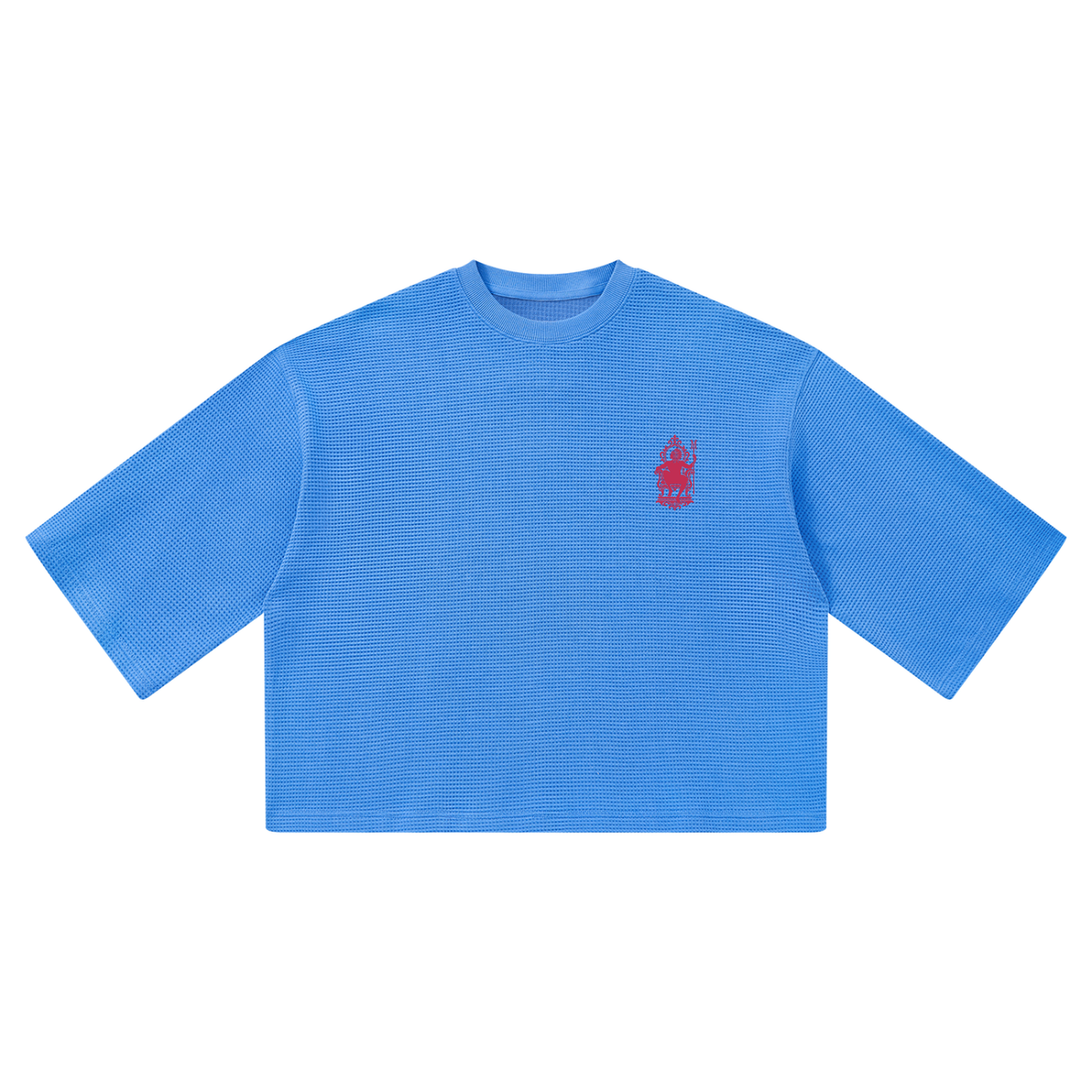 Unisex Waffle Boxy T-Shirt/Mayor Rosa
