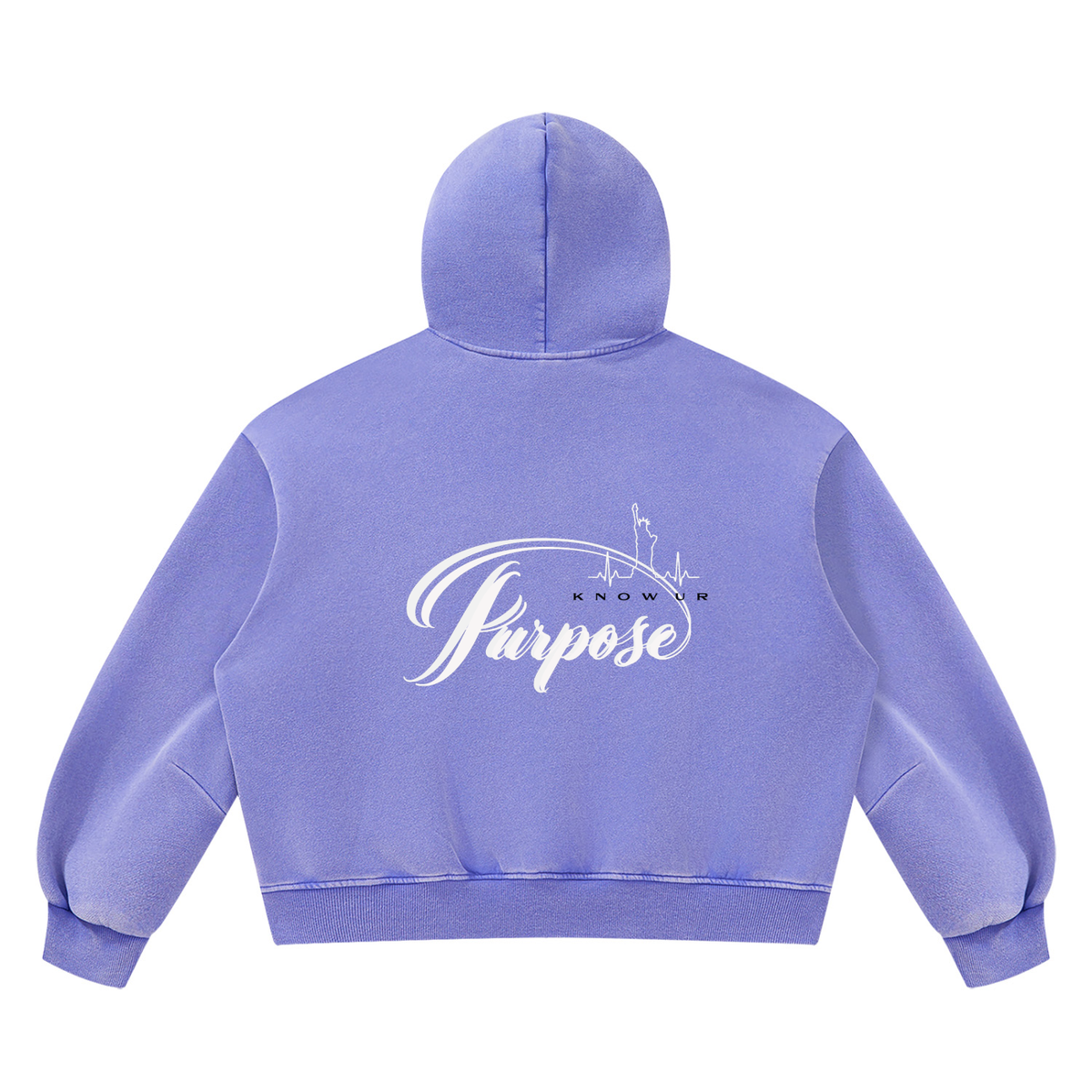 Unisex Vintage Wash Boxy Fleece Hoodie/MayorRosa