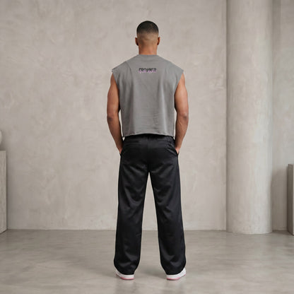 French Terry Boxy Tank Top/Mayor Rosa
