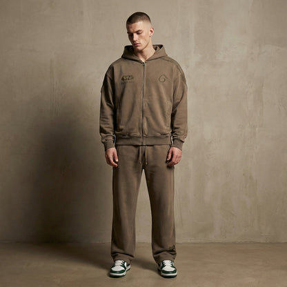 Snow Washed Tape Raw Edge Sweatpants