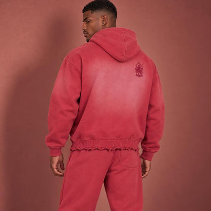 Unisex Sunfade Ripped Boxy Hoodie/MayorRosa