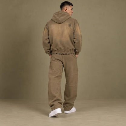Unisex Sunfade Ripped Boxy Hoodie/MayorRosa